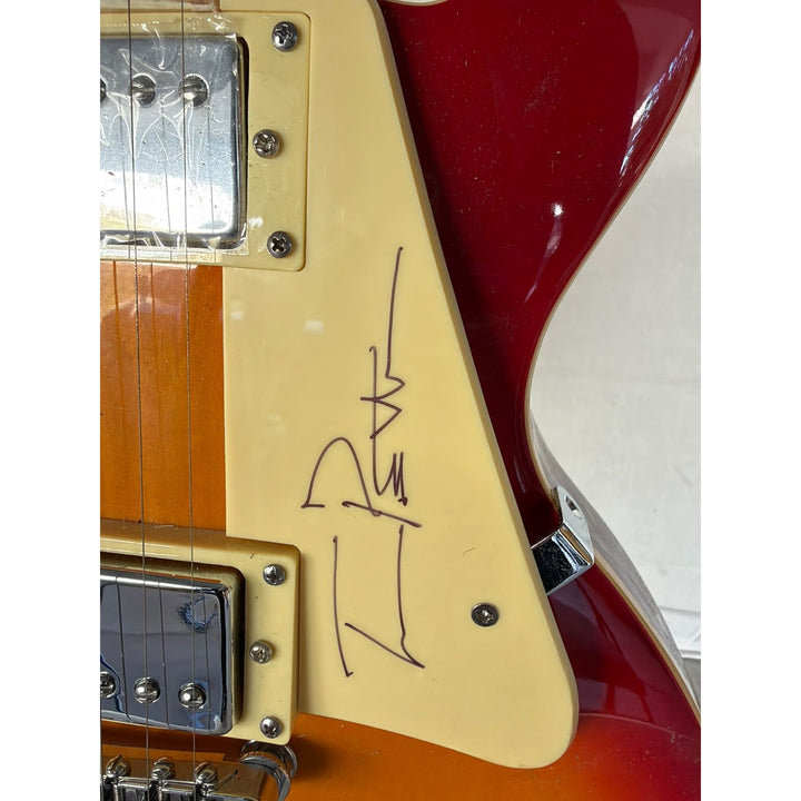 Tom Petty Les Paul vintage electric guitar signed with full provenance, photo proof and AI certification .