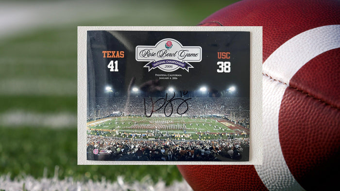 Vince Young Texas Longhorns 8x10 photo signed