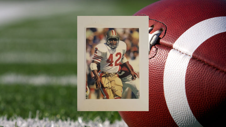 Ronnie Lott San Francisco 49ers 8x10 signed with proof Awesome Artifacts