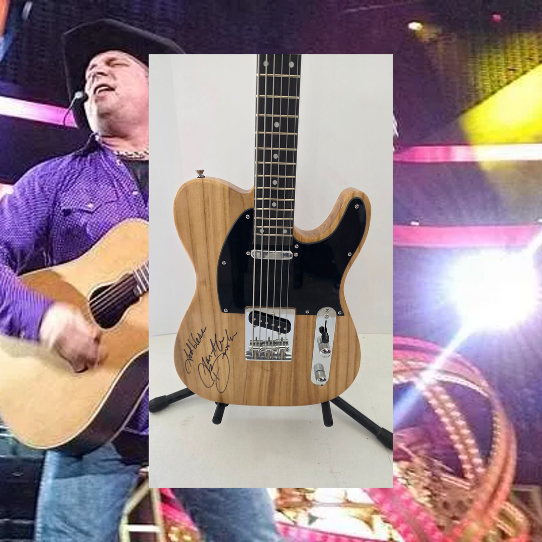 Garth Brooks telecaster, electric guitar photo proof, CHAT GPT AI verified analysis OF AUTHENTICATION & certification with provenance - AA09260168 - image 1