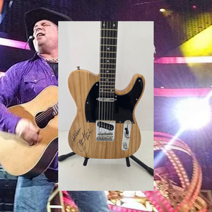 Garth Brooks telecaster, electric guitar photo proof, CHAT GPT AI verified analysis OF AUTHENTICATION & certification with provenance