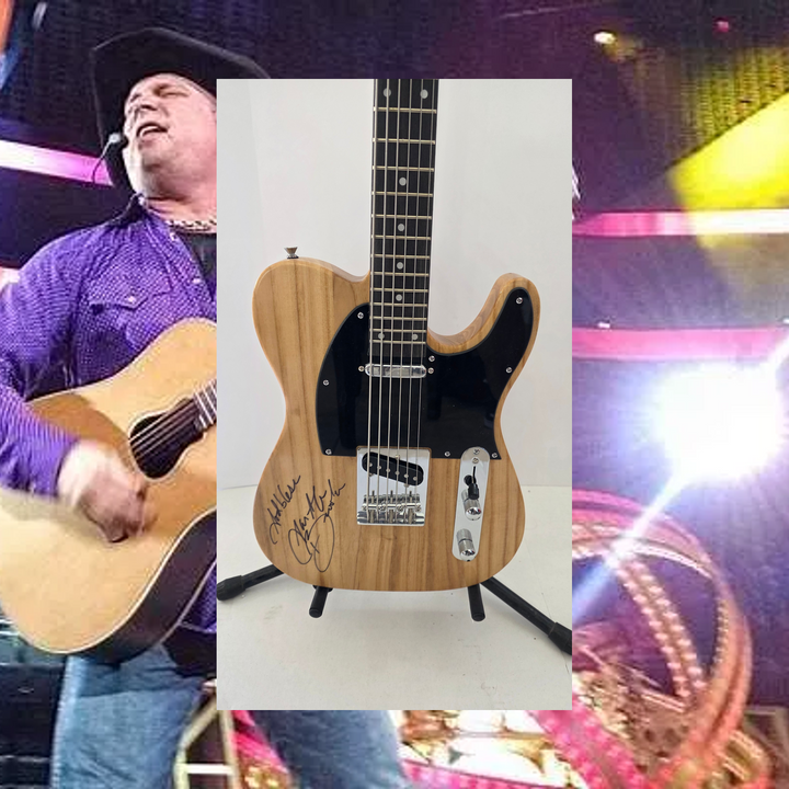 Garth Brooks telecaster, electric guitar photo proof, CHAT GPT AI verified analysis OF AUTHENTICATION & certification with provenance - AA09260168 - image 1