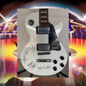 Boston Barry Goudreau, Brad Delp, Tom Scholz, Sib Hashian and Fran Sheehan vintage les paul signed with full provenance & CHAT GPT Authentication analysis