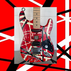 Eddie Van Halen Custom shop vintage 1983 Frankenstrat signed with full certification, AI verification analysis & photo proof
