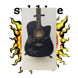 Sublime Bradley Nowell, Eric Wilson and Bud Gaugh full size vintage acoustic guitar signed with proof and full provenance & CHAT GPT Authentication analysis