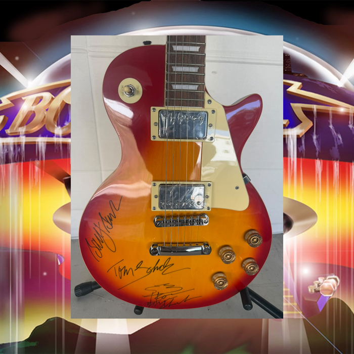 Boston Barry Goudreau, Tom Scholz, Sib Hashian and Fran Sheehan vintage les paul signed with full provenance & CHAT GPT Authentication analysis