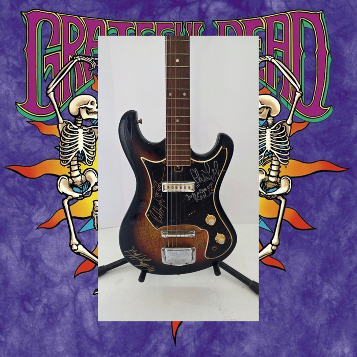 Jerry Garcia the Grateful Dead 1960s vintage electric guitar photo proof, CHAT GPT AI verified analysis OF AUTHENTICATION & certification with provenance