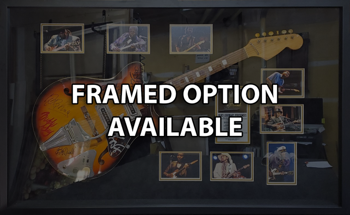 Angus Young, Keith Richards and Jimmy Page vintage cherry les paul electric guitar signed with photo proof and full provenance & CHAT GPT Authentication analysis - AA0926064 - Framing example 12