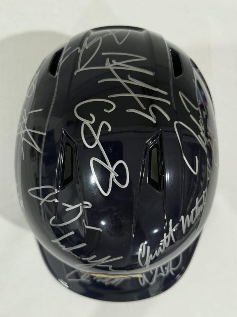 Milwaukee Brewers 2026 team signed MLB authentic game model batting helmet  team signed with photo proof, full provenance & CHAT GPT Authentication analysis - AA09260252 - image 3