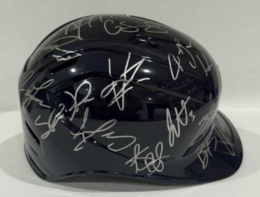 Milwaukee Brewers 2026 team signed MLB authentic game model batting helmet  team signed with photo proof, full provenance & CHAT GPT Authentication analysis - AA09260252 - image 4