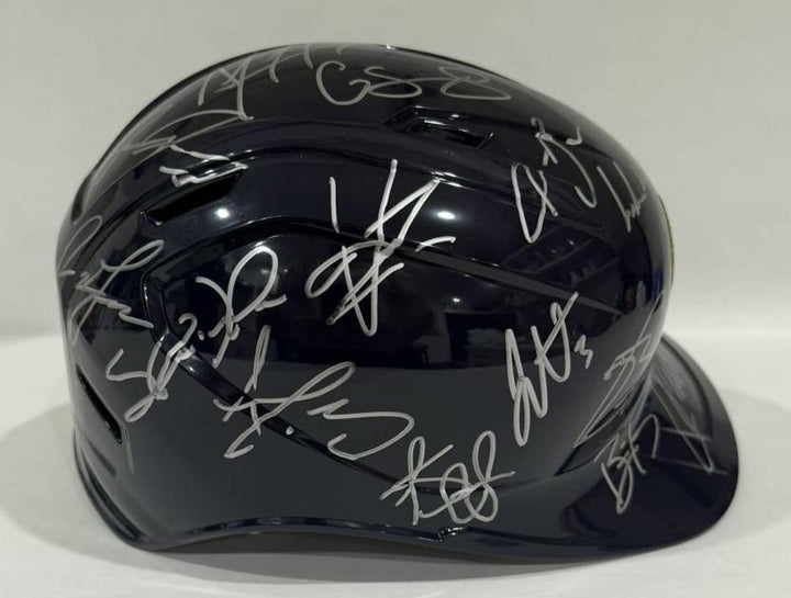 Milwaukee Brewers 2026 team signed MLB authentic game model batting helmet  team signed with photo proof, full provenance & CHAT GPT Authentication analysis - AA09260252 - image 4