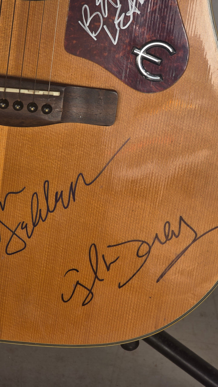 The Eagles Glen Frey Bernie Laeden, Joe Walsh, Don Henley, Don Felder, Randy Meisner w/ lyrics. vintage Silverton acoustic guitar - AA09260127 - image 5