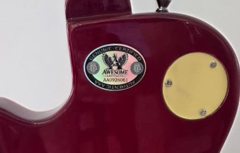 Harry Styles and One Direction vintage cherry les paul electric guitar signed with photo proof and full provenance & CHAT GPT Authentication analysis - AA0926061 - image 5