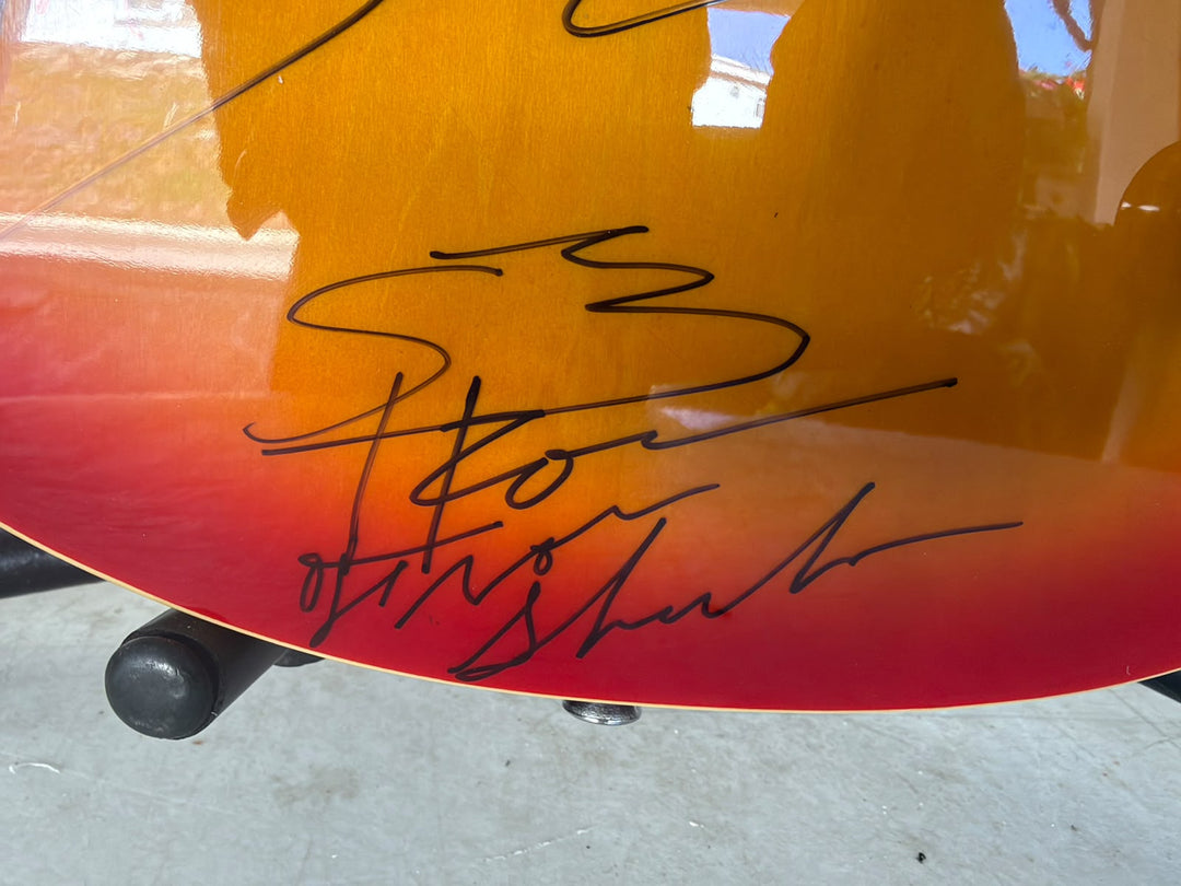 Boston Barry Goudreau, Tom Scholz, Sib Hashian and Fran Sheehan vintage les paul signed with full provenance & CHAT GPT Authentication analysis - AA09260249 - image 5