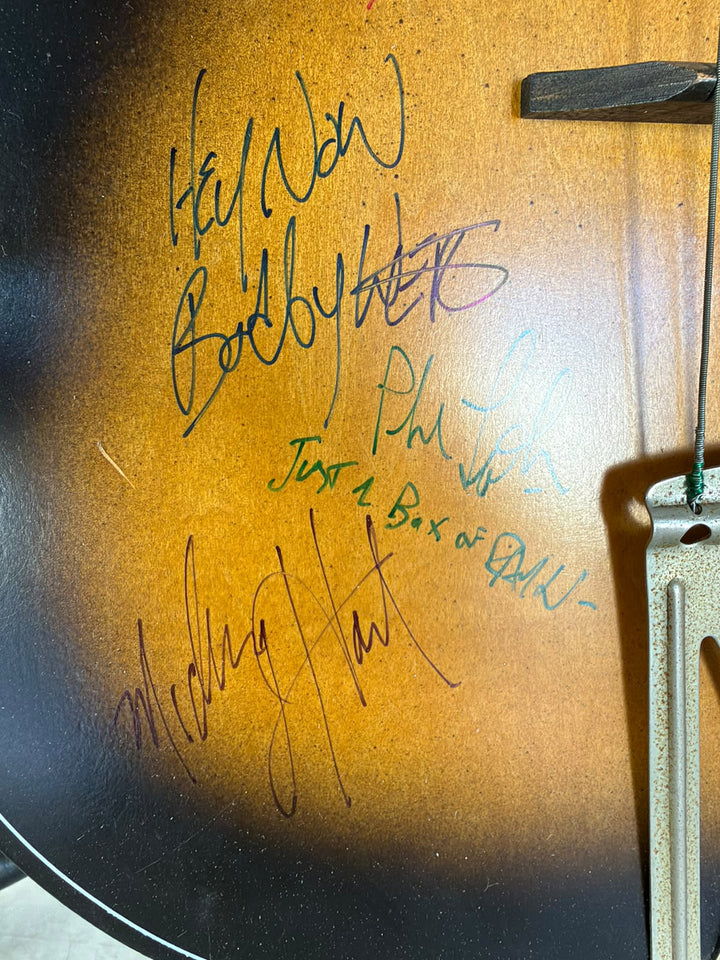 Jerry Garcia with sketch and The Grateful Dead Bob Weir, Mickey Hart, Phil Lesh, Bill Kreutzmann & Tom Constanten 1960's United Acoustic Parlor Acoustic Guitar signed with full provenance & CHAT GPT Authentication analysis - AA09260118 - image 6