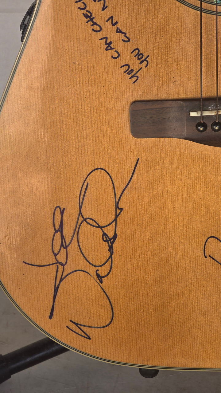 The Eagles Glen Frey Bernie Laeden, Joe Walsh, Don Henley, Don Felder, Randy Meisner w/ lyrics. vintage Silverton acoustic guitar - AA09260127 - image 6