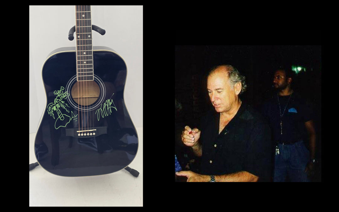 Jimmy Buffett signed acoustic guitar with sketch with photo proof and full provenance & CHAT GPT Authentication analysis - AA09260183 - image 6