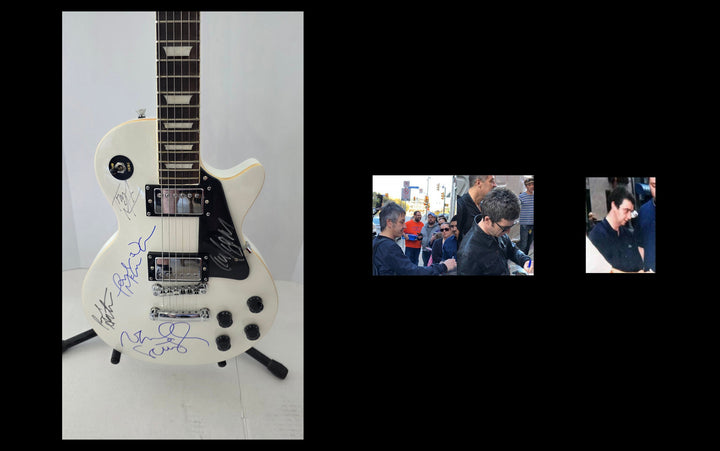 Oasis vintage white les paul guitar signed with photo proof and full provenance & CHAT GPT Authentication analysis - AA0926071 - image 6