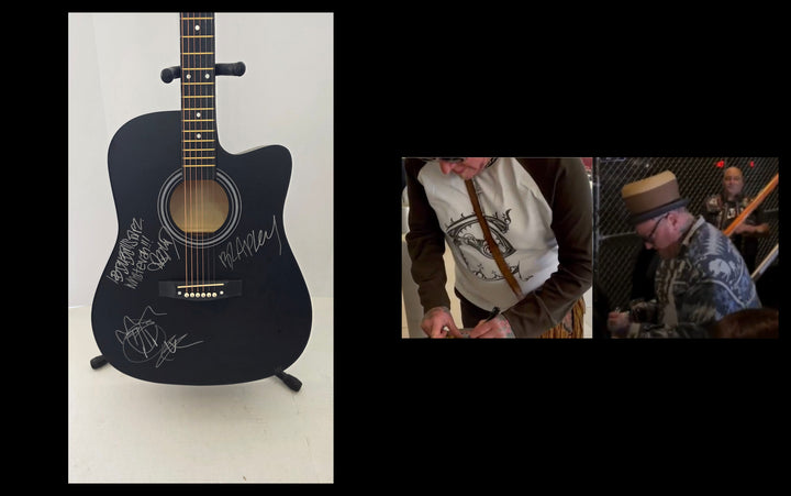 Sublime Bradley Nowell, Eric Wilson and Bud Gaugh full size vintage acoustic guitar signed with proof and full provenance & CHAT GPT Authentication analysis - AA09260194 - image 6