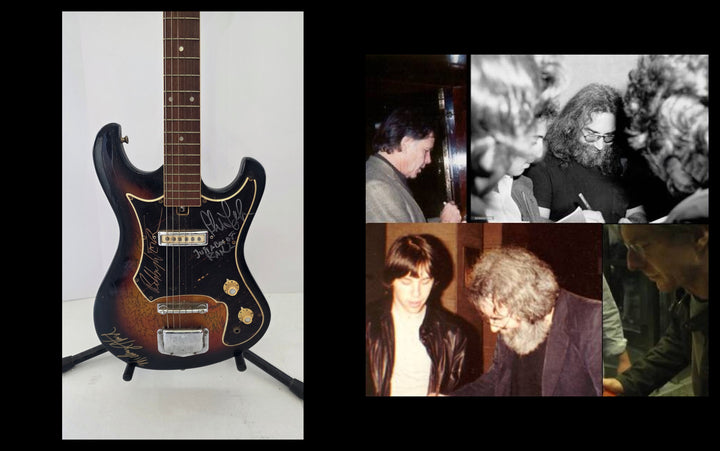 Jerry Garcia the Grateful Dead 1960s vintage electric guitar photo proof, CHAT GPT AI verified analysis OF AUTHENTICATION & certification with provenance - AA09260166 - image 6