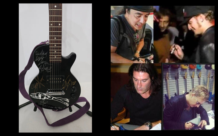 Alice In Chains Layne Staley, Jerry Cantrell, Mike Inez, Sean Kinney vintage one of a kind electric guitar photo proof, CHAT GPT AI verified analysis OF AUTHENTICATION & certification with provenance - AA09260105 - image 7