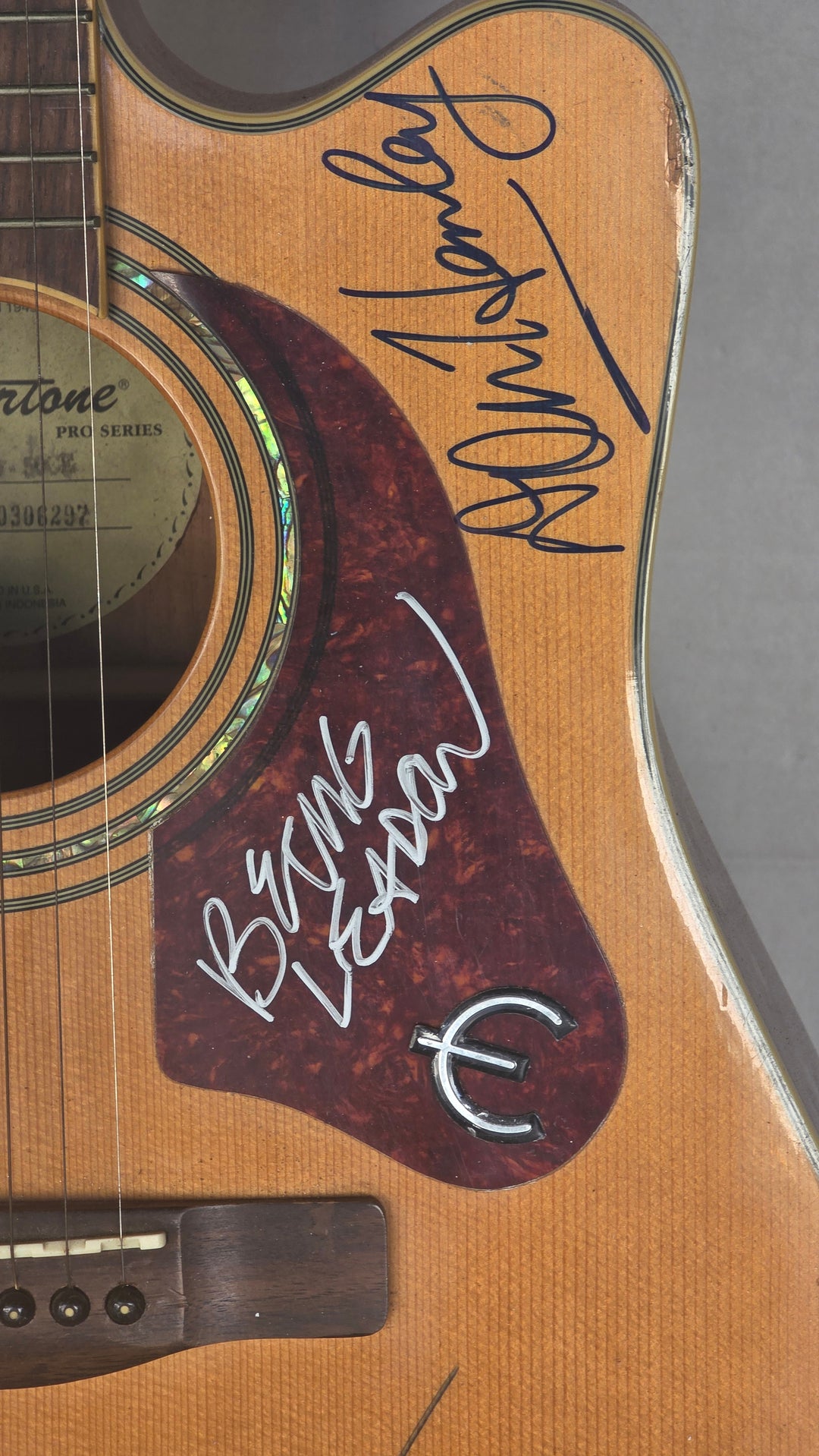 The Eagles Glen Frey Bernie Laeden, Joe Walsh, Don Henley, Don Felder, Randy Meisner w/ lyrics. vintage Silverton acoustic guitar - AA09260127 - image 8