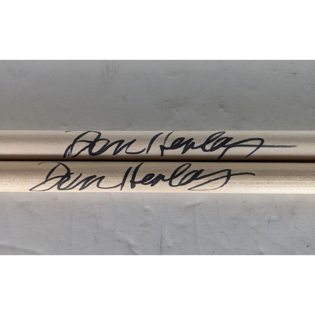 Don Henley The Eagles pair of drumsticks signed with proof