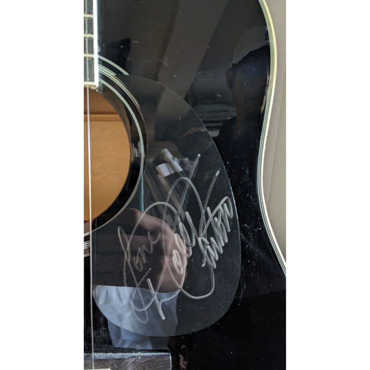 Dolly Parton 41' full size acoustic guitar signed with proof