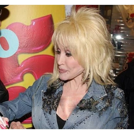 Dolly Parton 41' full size acoustic guitar signed with proof