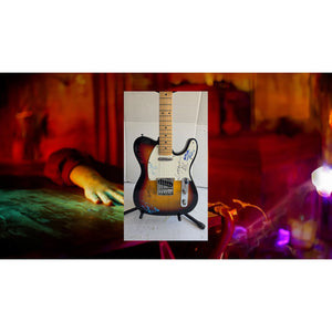 Alice N' Chains Mike Starr Layne Staley Jerry Cantrell Sean Kinney stratocaster electric guitar signed with proof
