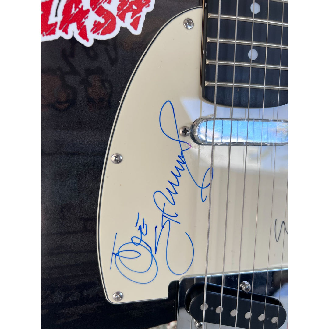 Clash, Joe Strummer, Mick Jones, Paul Simonon, Topper Headon, ONE OF A KIND telecaster, electric guitar, signed, with proof.