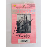 Load image into Gallery viewer, 2001 Tiger Woods Masters Golf ticket signed with proof
