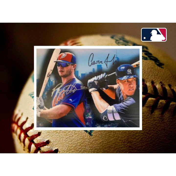 Aaron judge and Pete Alonso 8 x 10 photo signed with proof