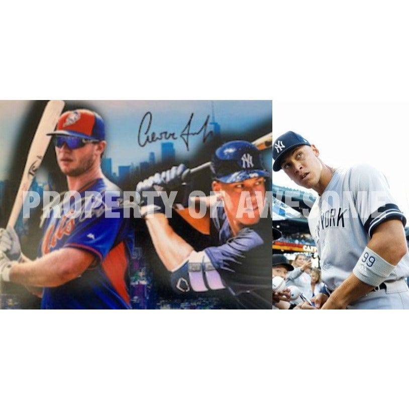 Aaron judge and Pete Alonso 8 x 10 photo signed with proof