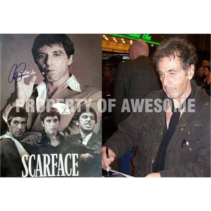 Al Pacino Scarface signed 15x11 photo with proof - Awesome Artifacts 