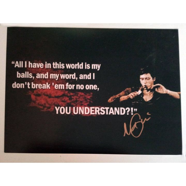 Al Pacino Tony Montana Scarface 8 by 10 signed photo with proof  with proof