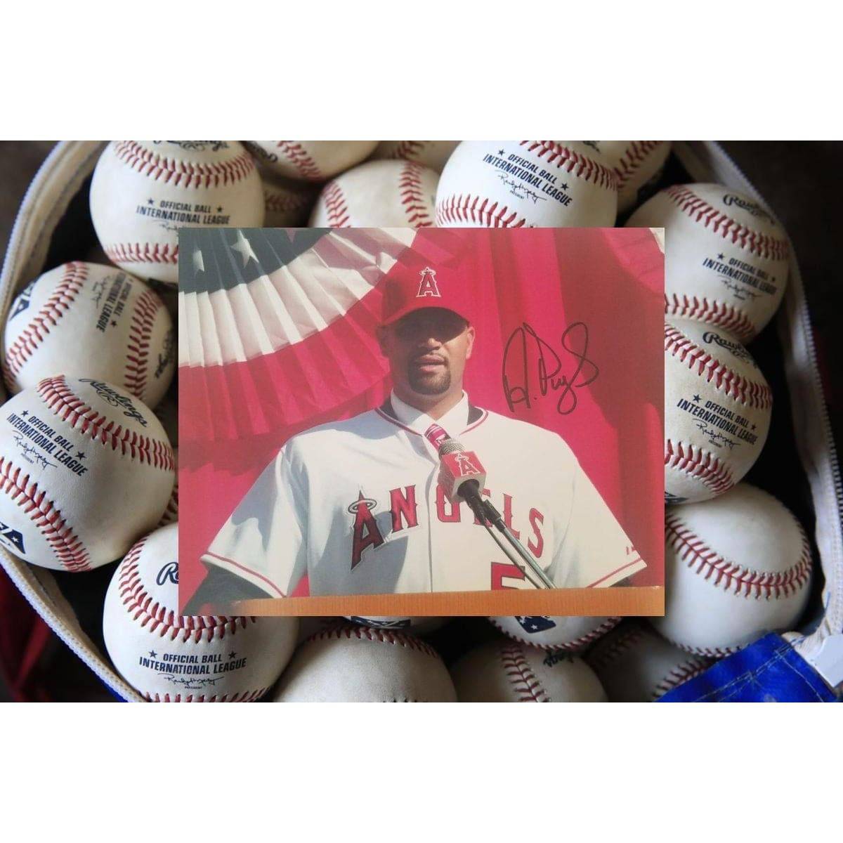 Albert Pujols California LA Angels signed 8x10 photo