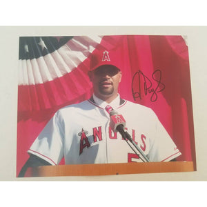 Albert Pujols California LA Angels signed 8x10 photo