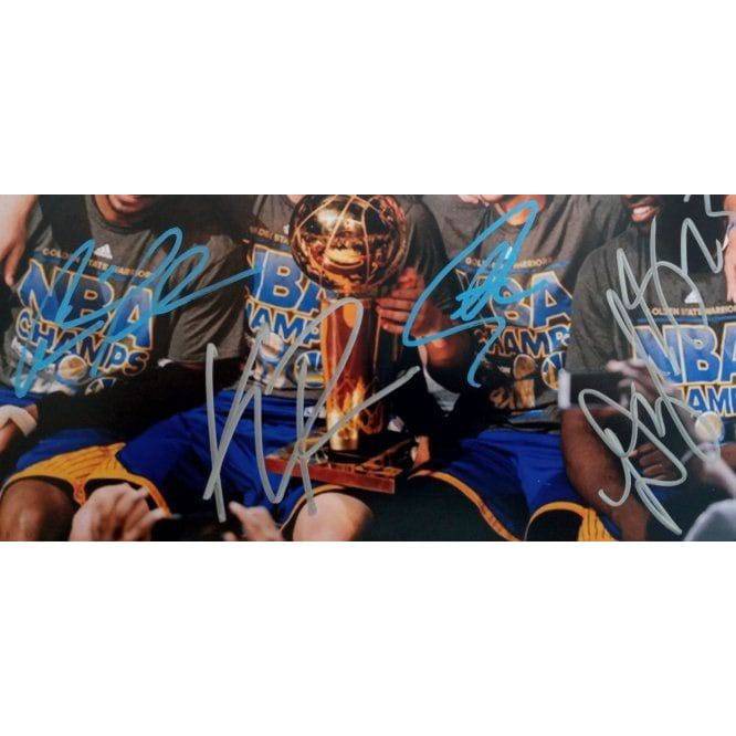 Andre Iguodala Draymond Green Klay Thompson Stephen Curry 8 x 10 signed photo with proof