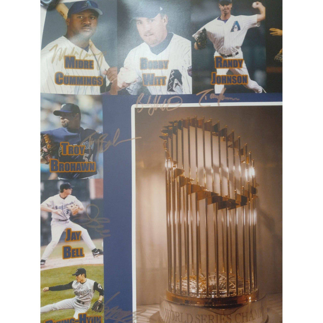 Arizona Diamondbacks 2001 World Series Champs 20x30 photo signed with proof - Awesome Artifacts 