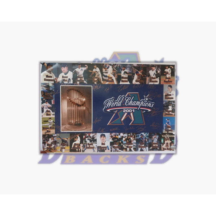 Arizona Diamondbacks 2001 World Series Champs 20x30 photo signed with proof - Awesome Artifacts 