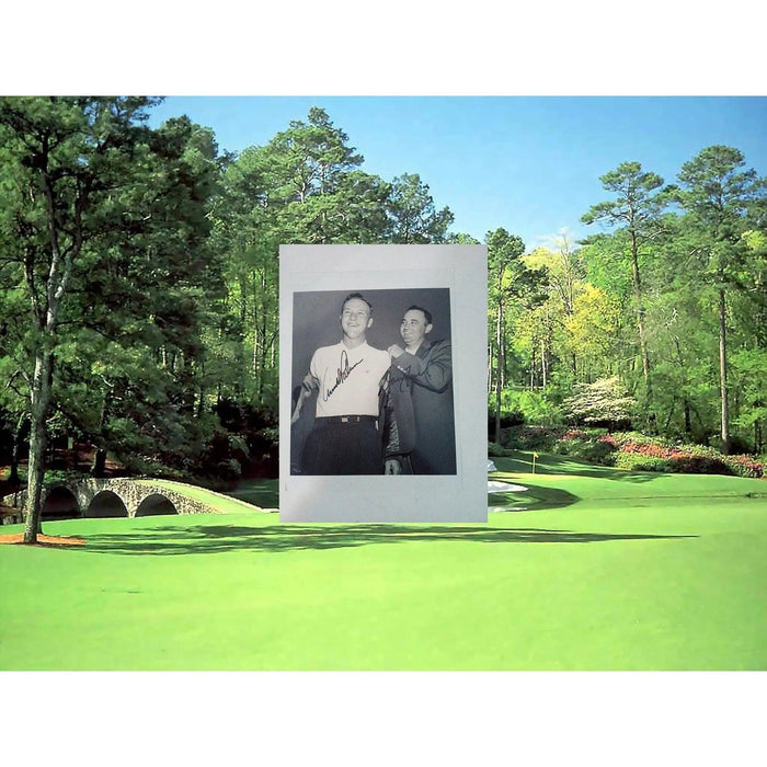 Arnold Palmer and Doug Ford Masters champions signed 8 by 10 photo with proof