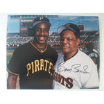 Load image into Gallery viewer, Barry Bonds and Willie Mays 8 x 10 signed photo with proof
