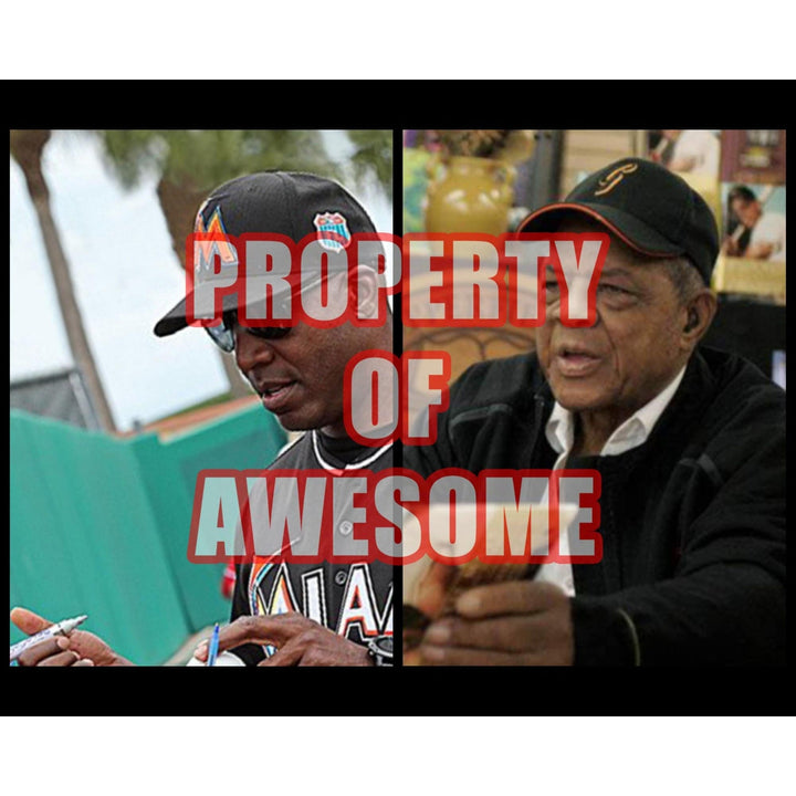 Barry Bonds and Willie Mays 8 x 10 signed photo with proof