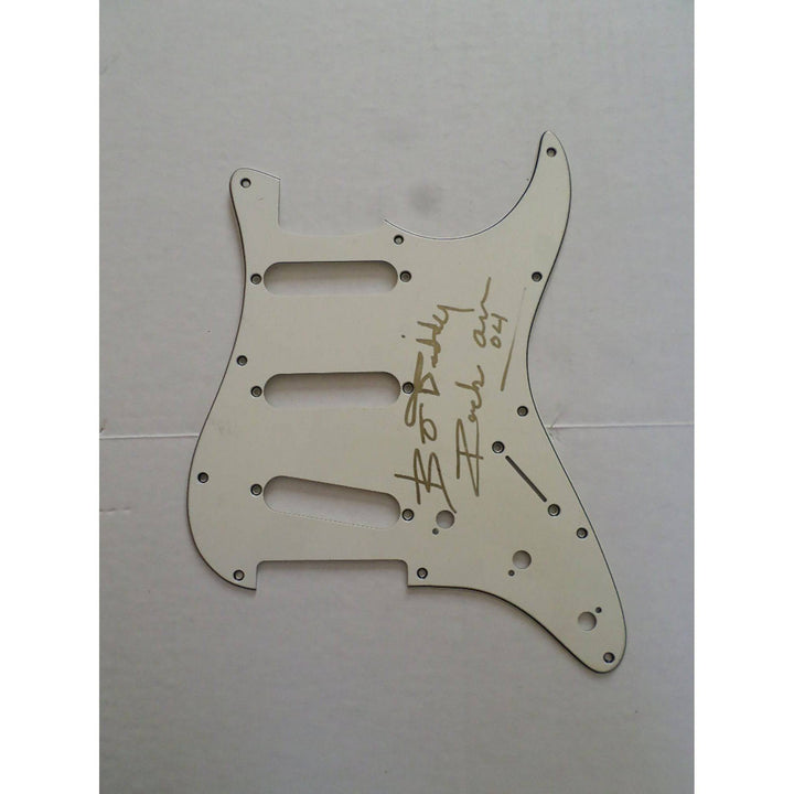 Bo Diddley signed pickguard with proof