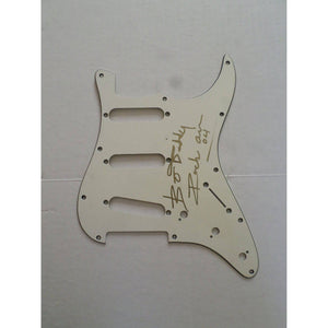 Bo Diddley signed pickguard with proof