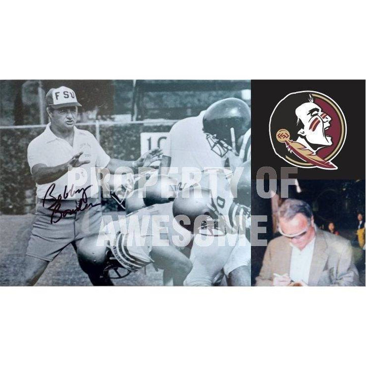 Bobby Bowden Florida State Seminoles 8 x 10 photo framed and signed with proof - Awesome Artifacts 