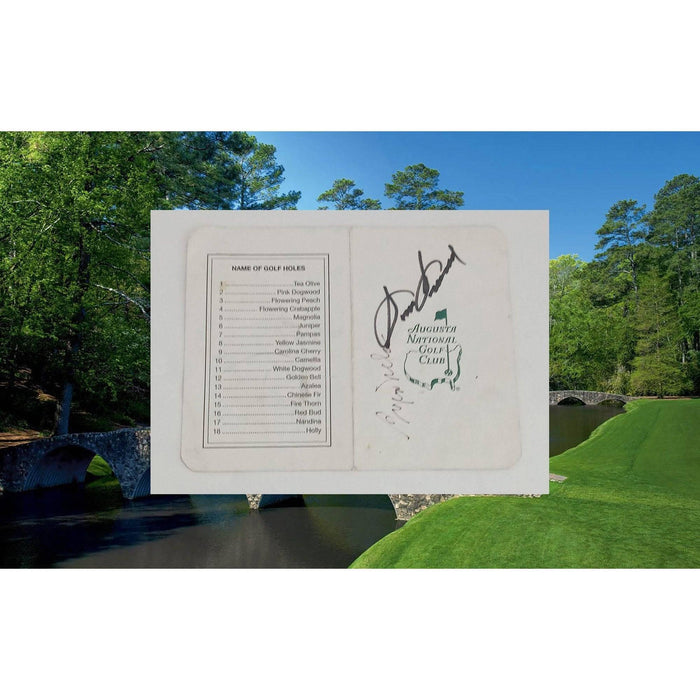 Byron Nelson and Sam Snead Masters scorecard
