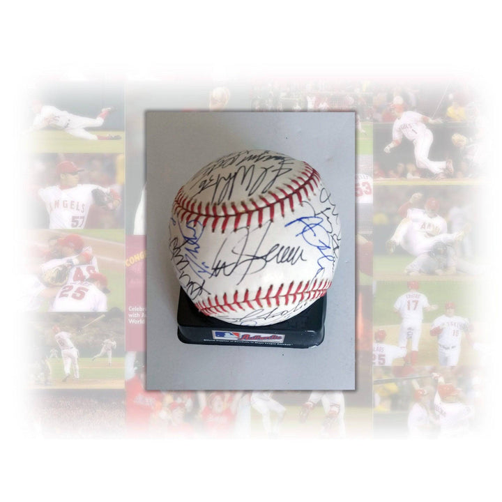 California Angels 2002 World Series champions team signed MLB official ball signed with proof