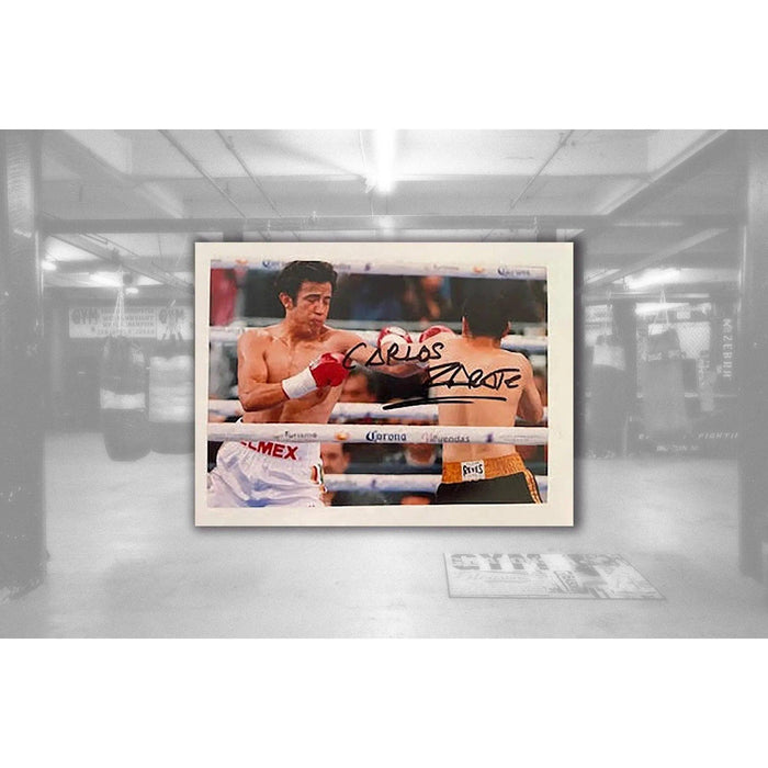 Carlos Zarate Serna boxing Legend 5 x 7 photo signed with proof